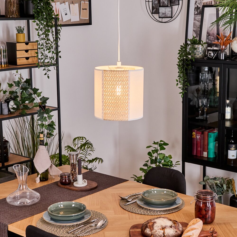 Desroches Lampadario a sospensione, Lampada a sospensione Bianco, 1-Luce main product photo
