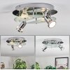 Mirando Plafoniera, Faretto da soffitto LED Cromo, Argento, Trasparente, chiaro, 4-Luci
