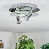 Mirando Plafoniera, Faretto da soffitto LED Cromo, Argento, Trasparente, chiaro, 4-Luci