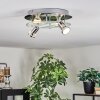 Mirando Plafoniera, Faretto da soffitto LED Cromo, Argento, Trasparente, chiaro, 4-Luci