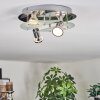 Mirando Plafoniera, Faretto da soffitto LED Cromo, Argento, Trasparente, chiaro, 4-Luci