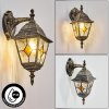 Naofe Lampada da parete per esterno, Applique Oro, Nero, 1-Luce