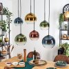 Koyoto Lampadario a sospensione, Lampada a sfera, Lampada a sospensione Blu, Oro, Verde, Chiaro, Ramato, 6-Luci
