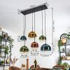 Koyoto Lampadario a sospensione, Lampada a sfera, Lampada a sospensione Blu, Oro, Verde, Chiaro, Ramato, 6-Luci
