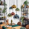 Koyoto Lampadario a sospensione, Lampada a sfera, Lampada a sospensione Blu, Oro, Verde, Chiaro, Ramato, 6-Luci
