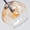 Koyoto Plafoniera, Lampada a sfera 78 cm Ambrato, Chiaro, Grigio fumo, 6-Luci