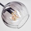 Koyoto Plafoniera, Lampada a sfera 78 cm Ambrato, Chiaro, Grigio fumo, 6-Luci