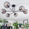 Koyoto Plafoniera, Lampada a sfera 78 cm Grigio fumo, 6-Luci