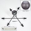 Koyoto Plafoniera, Lampada a sfera 78 cm Grigio fumo, 6-Luci