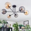 Koyoto Plafoniera, Lampada a sfera 78 cm Ambrato, Grigio fumo, 6-Luci