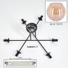 Koyoto Plafoniera, Lampada a sfera 78 cm Ambrato, 6-Luci