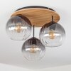 Koyoto Plafoniera, Lampada a sfera Écru, Nero, 3-Luci