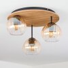 Koyoto Plafoniera, Lampada a sfera Écru, Nero, 3-Luci