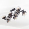 Koyoto Plafoniera, Lampada a sfera Chiaro, Grigio fumo, 10-Luci Koyoto Plafoniera, Lampada a sfera Chiaro, Grigio fumo, 10-Luci