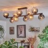 Koyoto Plafoniera, Lampada a sfera Ambrato, Chiaro, Grigio fumo, 10-Luci