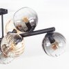 Koyoto Plafoniera, Lampada a sfera Ambrato, Chiaro, Grigio fumo, 10-Luci