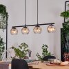 Koyoto Lampadario a sospensione, Lampada a sfera, Lampada a sospensione Ambrato, Chiaro, 4-Luci