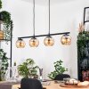 Koyoto Lampadario a sospensione, Lampada a sfera, Lampada a sospensione Ambrato, 4-Luci