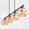 Koyoto Lampadario a sospensione, Lampada a sfera, Lampada a sospensione Ambrato, 4-Luci