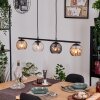 Koyoto Lampadario a sospensione, Lampada a sfera, Lampada a sospensione Ambrato, Chiaro, Grigio fumo, 4-Luci