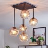 Koyoto Plafoniera, Lampada a sfera Ambrato, Chiaro, 5-Luci