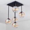 Koyoto Plafoniera, Lampada a sfera Ambrato, Chiaro, 5-Luci