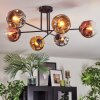 Ripoll Plafoniera, Lampada a sfera Cromo, Oro, Chiaro, Ramato, Grigio fumo, 6-Luci