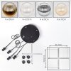 Koyoto Lampadario a sospensione, Lampada a sfera, Lampada a sospensione a cluster Ambrato, Oro, Chiaro, Grigio fumo, 4-Luci