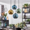 Ripoll Lampadario a sospensione, Lampada a sfera, Lampada a sospensione a cluster Blu, Oro, Verde, 4-Luci