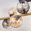 Koyoto Plafoniera, Lampada a sfera Oro, Nero, 10-Luci