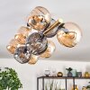 Koyoto Plafoniera, Lampada a sfera Oro, Nero, 10-Luci