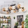 Koyoto Plafoniera, Lampada a sfera Oro, Nero, 10-Luci