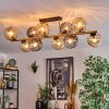 Koyoto Plafoniera, Lampada a sfera Oro, Nero, 10-Luci