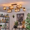 Koyoto Plafoniera, Lampada a sfera Oro, Nero, 10-Luci