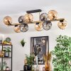 Koyoto Plafoniera, Lampada a sfera Oro, Nero, 10-Luci