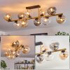 Gastor Plafoniera, Lampada a sfera Oro, Nero, 10-Luci