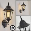 Hongkong Lampada da parete per esterno, Applique Nero, 1-Luce
