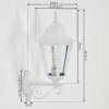 Hongkong Lampada da parete per esterno, Applique Bianco, 1-Luce
