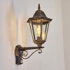 Hongkong Lampada da parete per esterno, Applique Marrone, Oro, 1-Luce, Sensori di movimento