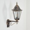 Hongkong Lampada da parete per esterno, Applique Marrone, Oro, 1-Luce, Sensori di movimento