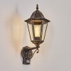 Hongkong Lampada da parete per esterno, Applique Marrone, Oro, 1-Luce, Sensori di movimento