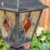 Naofe Illuminazione viale Nero, Argento, 1-Luce, Sensori di movimento
