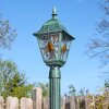 Naofe Lampione multibraccia, Illuminazione viale Verde, Nero, 1-Luce