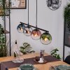Gastor Lampadario a sospensione, Lampada a sfera, Lampada a sospensione Blu, Cromo, Verde, Chiaro, Ramato, Grigio fumo, 4-Luci