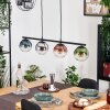 Gastor Lampadario a sospensione, Lampada a sfera, Lampada a sospensione Blu, Cromo, Verde, Chiaro, Ramato, Grigio fumo, 4-Luci