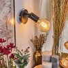 Geira Faretto da soffitto, Applique, Faretto da parete Nero, 1-Luce