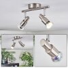 Firan Plafoniera, Faretto da soffitto LED Nichel opaco, 2-Luci