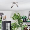 Firan Plafoniera, Faretto da soffitto LED Nichel opaco, 2-Luci