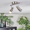 Firan Plafoniera, Faretto da soffitto LED Nichel opaco, 2-Luci