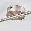 Firan Plafoniera, Faretto da soffitto LED Nichel opaco, 2-Luci